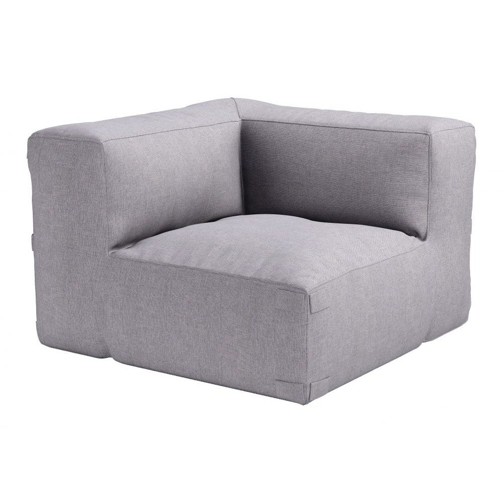 Luanda Corner Chair Zuo 704002 | Outdoor Olefin Fabric, Shredded, Foam, Tex tilene | Gray
