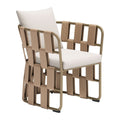 Quadrat Dining Chair Zuo 704012 | Outdoor Olefin Fabric, Powder Coated, Aluminum, Outdoor Polyester Fabric | White