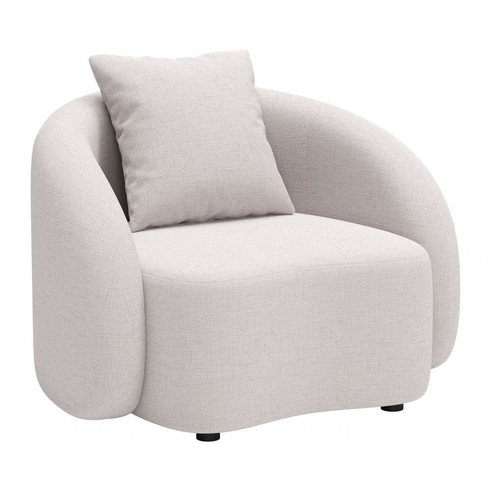 Sunny Isles Accent Chair Zuo 704017 | Outdoor Olefin Fabric, Aluminum, 100% Polypropylene | Beige