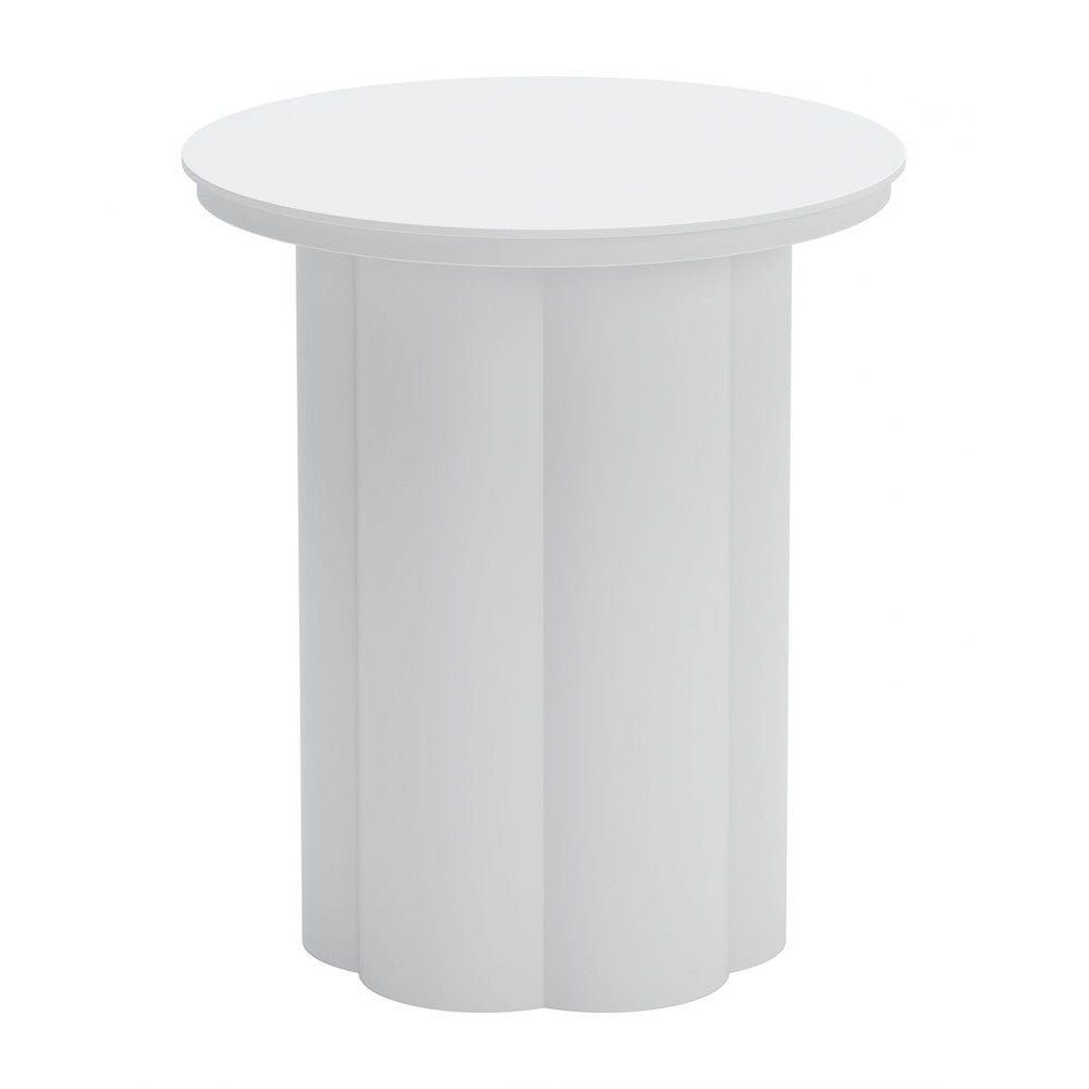 Kogur Side Table Zuo 704021 | Powder Coated Aluminum | White