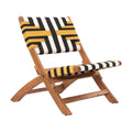 Sunbeam Lounge Chair Zuo 704030 | Solid Acacia Wood, Synthetic Rattan Weave | Multicolor