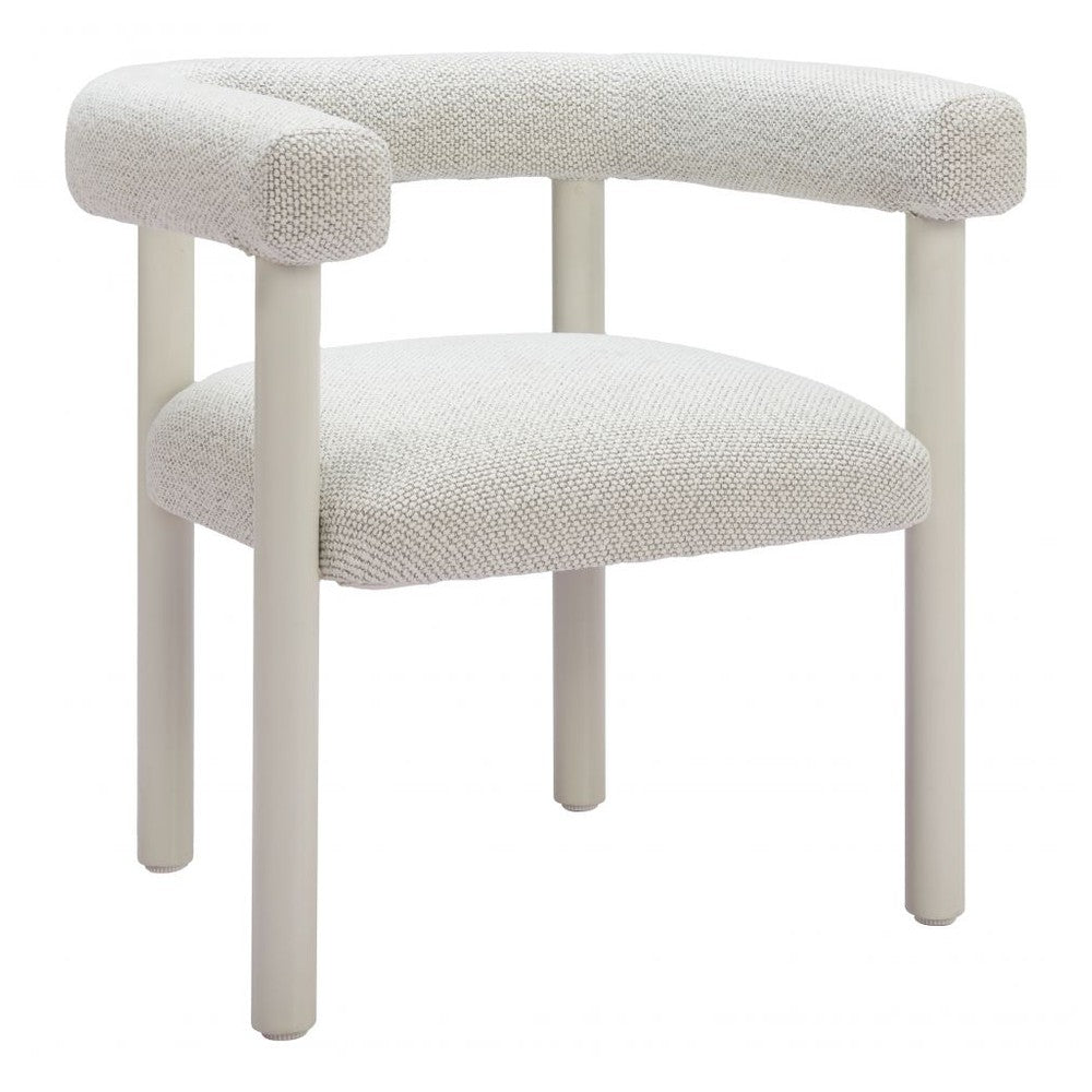 Sunbath Dining Chair Zuo 704048 | Outdoor Polyester Fabric, Powder Coated Aluminum | White