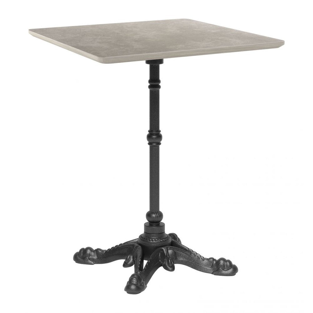 Alfresco Dining Table Zuo 704051 | Faux Concrete MDF, Cast Aluminum Iron | Gray