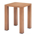 Regels Side Table Zuo 704055 | Faux Wood Aluminum | Natural