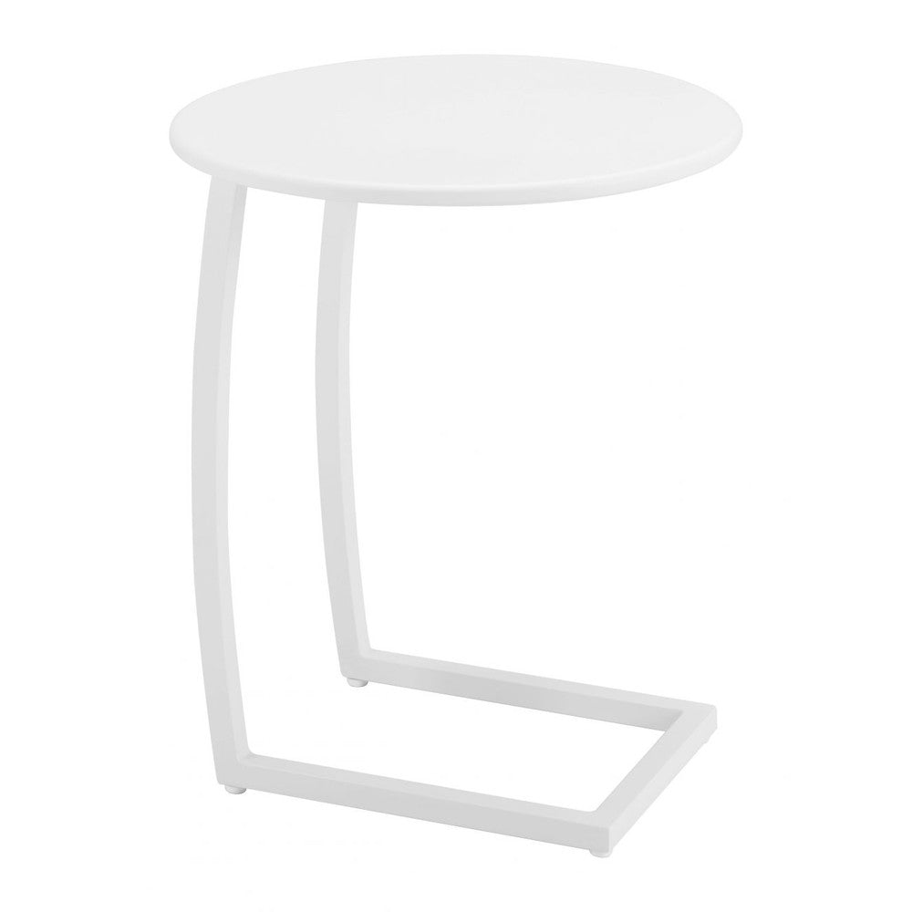 Noga End Table Zuo 704064 | Powder Coated Aluminum | White