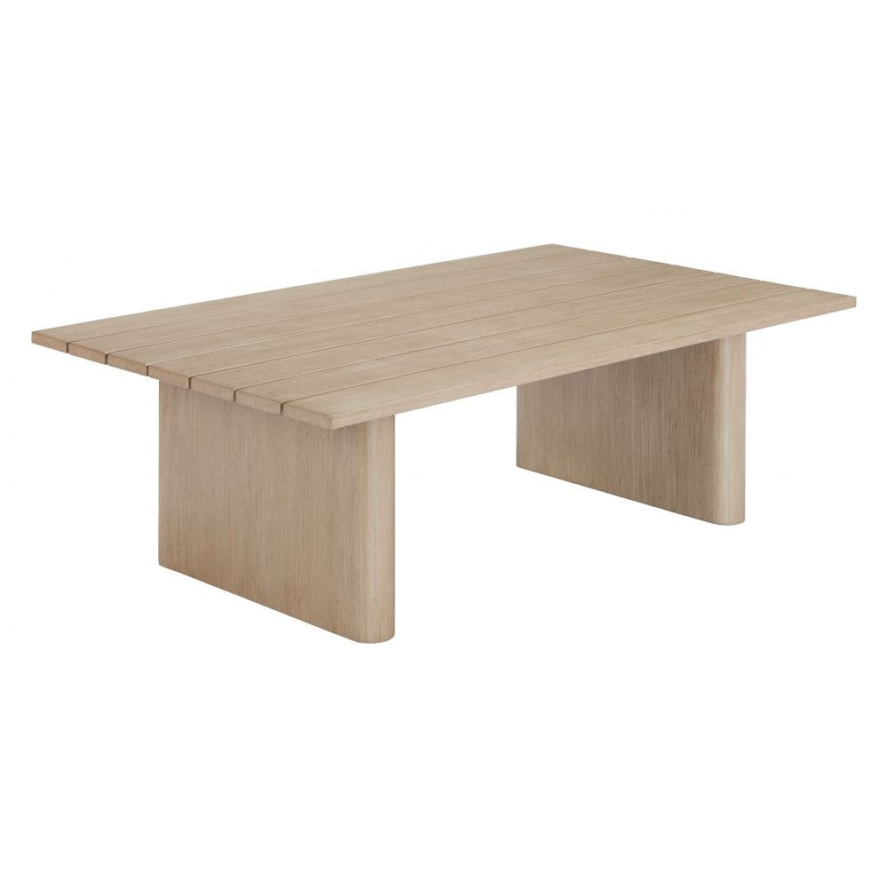 Duna Coffee Table Zuo 704069 | Faux Wood Aluminum, Powder, Coated Aluminum | Natural