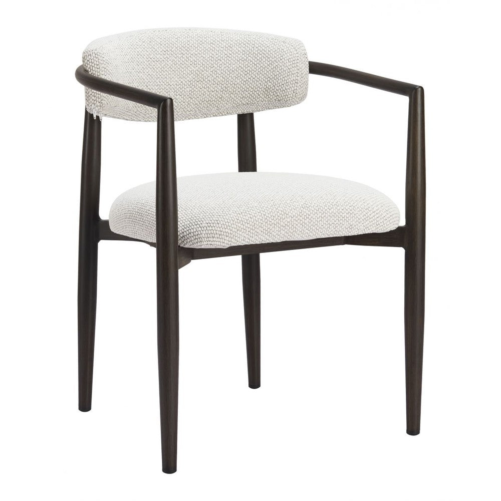 Midori Dining Chair Zuo 704077 | Outdoor Olefin Fabric, Powder, Coated Aluminum | White