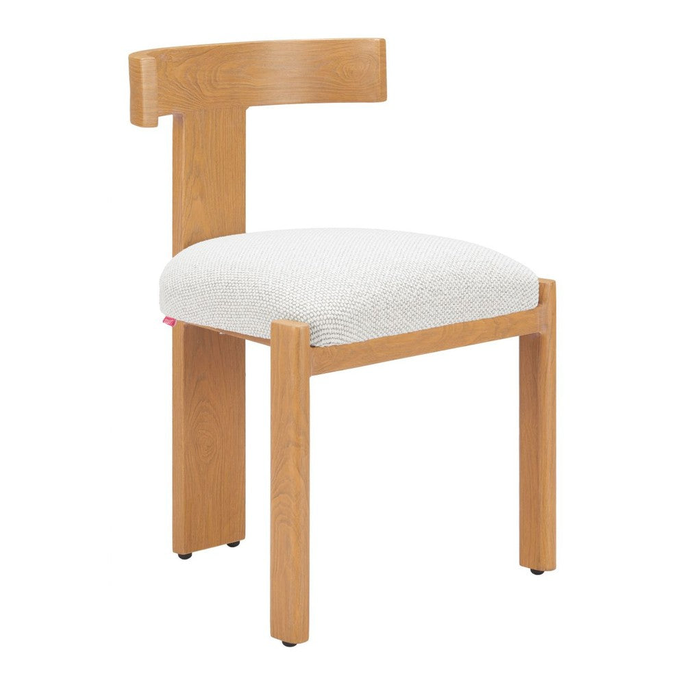 Tiana Dining Chair Zuo 704079 | Natural & Beige