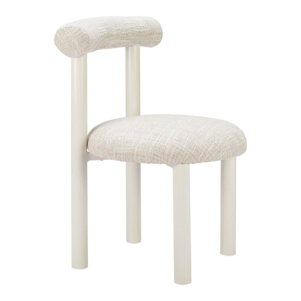 Ceres Dining Chair Zuo 704081 | Outdoor Polyester Fabric, Powder Coated Aluminum | Beige