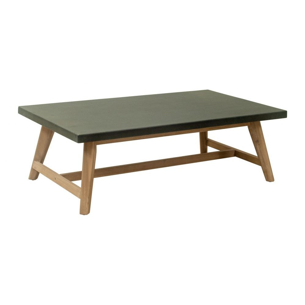Dert Coffee Table Zuo 704092 | Faux Concrete Duralcrete, Painted Acacia Wood | Gray