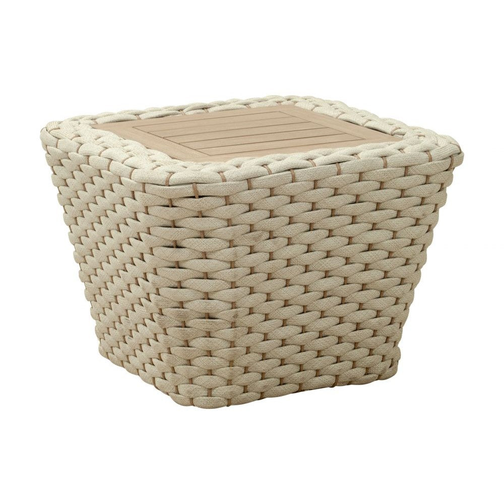 Antul Coffee Table Zuo 704096 | Painted Acacia Wood, Powder, Coated Aluminum, Rope Nylon | White & Natural