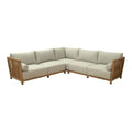 Teras Sectional Zuo 704097 | Outdoor Olefin Fabric, Painted Acacia Wood | Gray