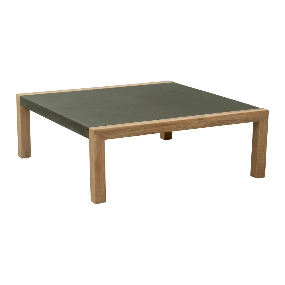 Teras Coffee Table Zuo 704098 | Faux Concrete Duralcrete, Painted Acacia Wood | Gray