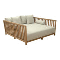 Teras Daybed Zuo 704099 | Outdoor Olefin Fabric, Painted Acacia Wood | Gray