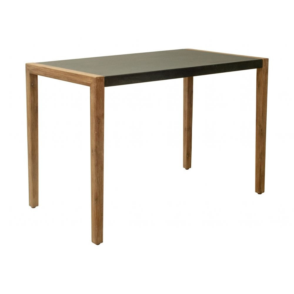 K Ata Counter Table Zuo 704101 | Faux Concrete Duralcrete, Acacia Wood | Gray