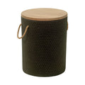 Beban Side Table Zuo 704105 | Painted Acacia Wood, Faux, Concrete Super Poly-Stone | Natural & Black