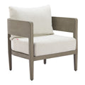 Foret Armchair Zuo 704108 | Outdoor Olefin Fabric, Faux Wood Aluminum | Beige