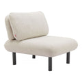 Aperto Accent Chair Zuo 704122 | Outdoor Olefin Fabric, Powder, Coated Aluminum | Beige