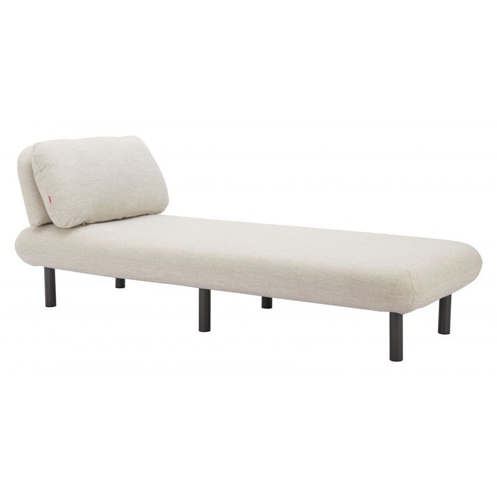 Aperto Chaise Zuo 704123 | Outdoor Olefin Fabric, Powder, Coated Aluminum | Beige