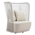 Hudu Accent Chair Zuo 704126 | Outdoor Olefin Fabric, Powder, Coated Aluminum, Outdoor Polyester, Fabric, 100% Polypropylene | Beige