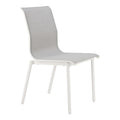 Naji Dining Chair Zuo 704144 | Powder Coated Aluminum, Textilene | Gray