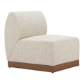 Christy Armless Chair Zuo 704146 | Outdoor Polyester Fabric, Powder Coated Aluminum | Beige