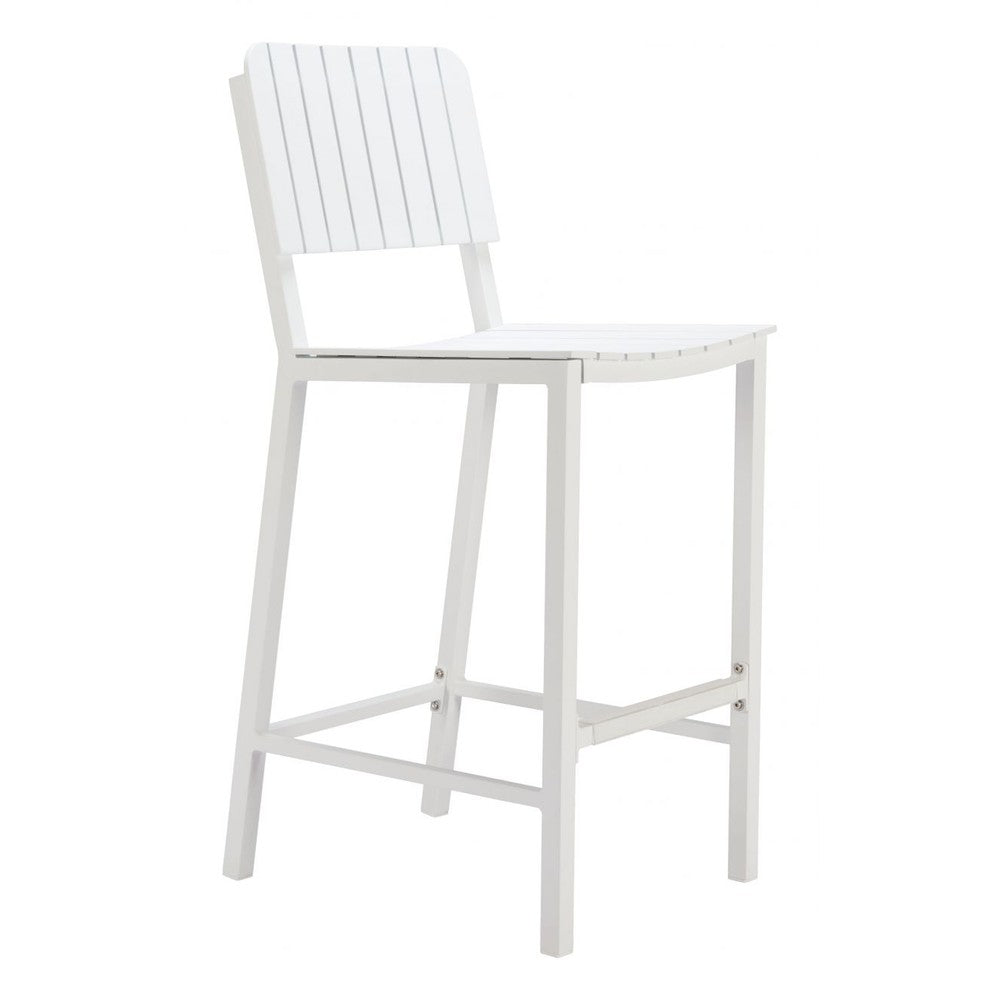 Kayu Barstool Zuo 704149 | Powder Coated Aluminum | White