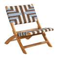 Sunshine Lounge Chair Zuo 704153 | Solid Acacia Wood, Synthetic Rattan Weave | Multicolor