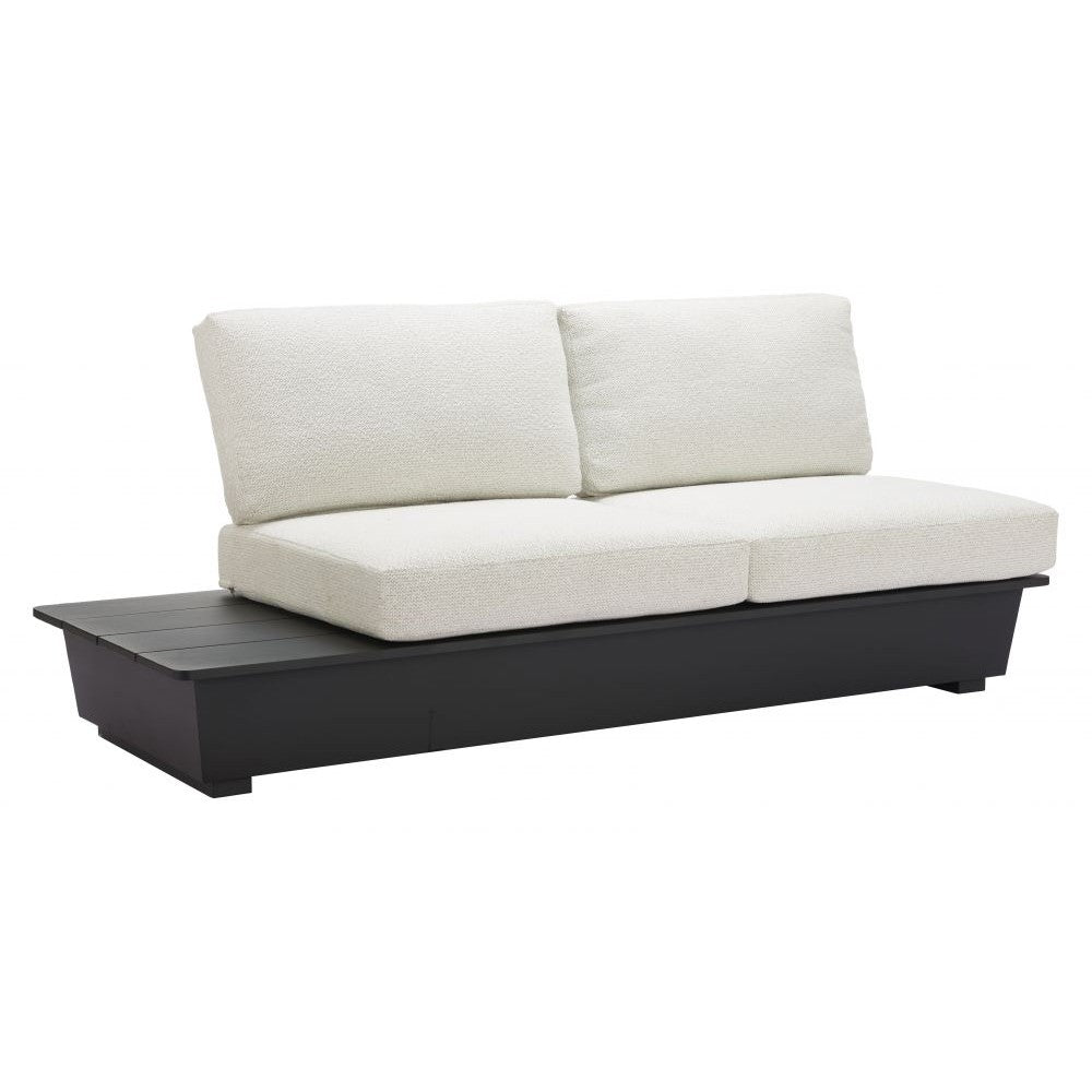 Tien Lhf Loveseat Zuo 704159 | Outdoor Olefin Fabric, Powder, Coated Aluminum | Beige