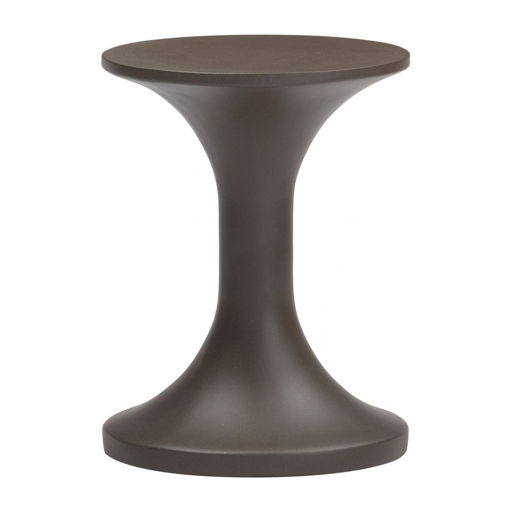 Arka Side Table Zuo 704208 | Faux Terrazzo Poly Cement | Brown