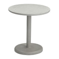 Liora Bistro Table Zuo 704212 | Faux Terrazzo Poly Cement, Powder Coated Steel | White