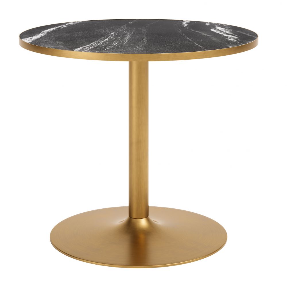 Batu Dining Table Zuo 704215 | Black & Gold