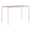Dimira Bar Table Zuo 704220 | Faux Wood Tempered Glass, Powder Coated Aluminum | Natural