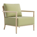 Sora Armchair Zuo 704221 | Outdoor Polyester Fabric, Faux Wood Aluminum | Green