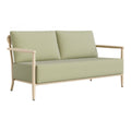 Sor A Loveseat Zuo 704222 | Outdoor Polyester Fabric, Faux Wood Aluminum | Green