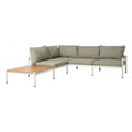 Lychee Modular Sectional Zuo 704234 | Outdoor Polyester Fabric, Solid Acacia, Wood, Powder Coated Aluminum | Green