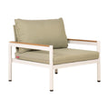 Lychee Armchair Zuo 704236 | Outdoor Polyester Fabric, Powder, Coated Aluminum, Solid Acacia Wood | Green