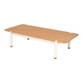 Lychee Coffee Table Zuo 704238 | Solid Acacia Wood, Powder Coated Aluminum | Natural