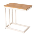 Tamaru Side Table Zuo 704240 | Solid Acacia Wood, Powder Coated Aluminum | Natural