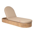 Sakina Chaise Lounge Zuo 704243 | Outdoor Olefin Fabric, Solid Acacia Wood | Brown