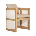 Nue Dining Chair Zuo 704245 | Outdoor Olefin Fabric, Solid, Acacia Wood, Textilene | Brown