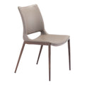 CHAIR ZUO ACE 101282  | Dining Chair | Brown | Walnut | 100% Polyurethane | Faux Leather | Inside | Use Interior Department Room Department Accommodation Studio Decoration Interiors Home Habitacion Dinner Room