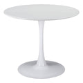 TABLE ZUO OPUS 101566 | Dining Table | White | Painted MDF | Powder Coated Steel | Inside | Kitchen Living Room Office Bar Area